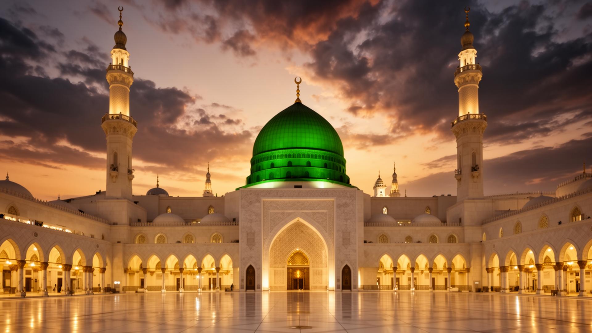 Madinah at twilight
